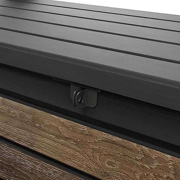 227L Outdoor Storage Bench, Resin Storage Box, Brown